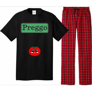 Preggo Sauce Funny Maternity Halloween Costume Tomato Sauce Pajama Set