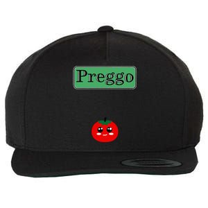 Preggo Sauce Funny Maternity Halloween Costume Tomato Sauce Wool Snapback Cap