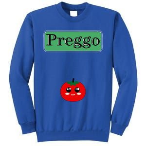 Preggo Sauce Funny Maternity Halloween Costume Tomato Sauce Sweatshirt