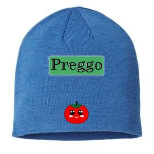 Preggo Sauce Funny Maternity Halloween Costume Tomato Sauce Sustainable Beanie