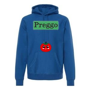 Preggo Sauce Funny Maternity Halloween Costume Tomato Sauce Premium Hoodie