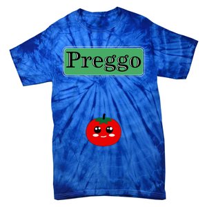 Preggo Sauce Funny Maternity Halloween Costume Tomato Sauce Tie-Dye T-Shirt