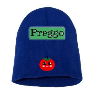 Preggo Sauce Funny Maternity Halloween Costume Tomato Sauce Short Acrylic Beanie