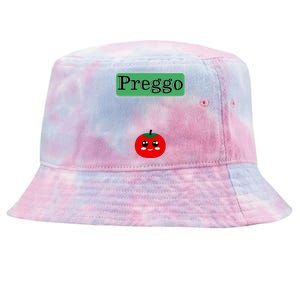 Preggo Sauce Funny Maternity Halloween Costume Tomato Sauce Tie-Dyed Bucket Hat