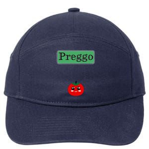 Preggo Sauce Funny Maternity Halloween Costume Tomato Sauce 7-Panel Snapback Hat