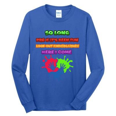 PreK School Funny Kindergarten Gift Tall Long Sleeve T-Shirt