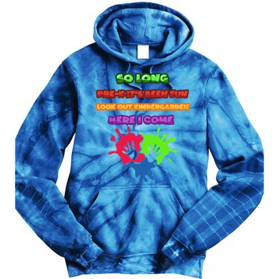 PreK School Funny Kindergarten Gift Tie Dye Hoodie