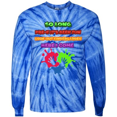 PreK School Funny Kindergarten Gift Tie-Dye Long Sleeve Shirt