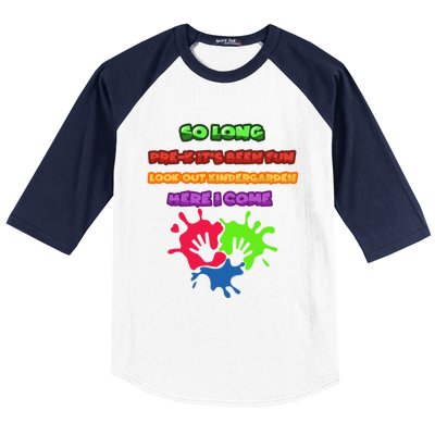 PreK School Funny Kindergarten Gift Baseball Sleeve Shirt