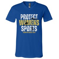 Protect Sports From Biological Political V-Neck T-Shirt