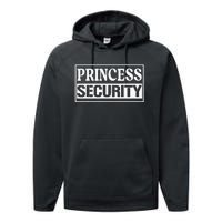 Princess Security Funny Birthday Halloween Party Design Performance Fleece Hoodie