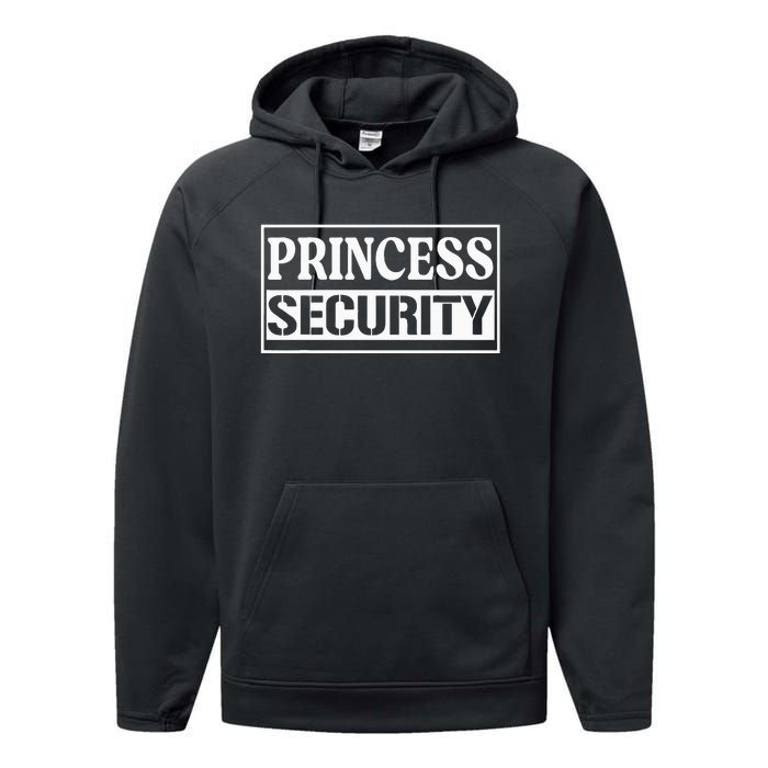 Princess Security Funny Birthday Halloween Party Design Performance Fleece Hoodie