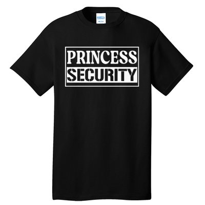 Princess Security Funny Birthday Halloween Party Design Tall T-Shirt