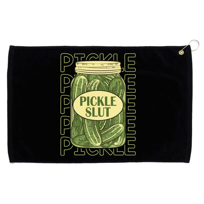 Pickle Slut Funny Pickle Slut Who Loves Pickles Apaprel Grommeted Golf Towel