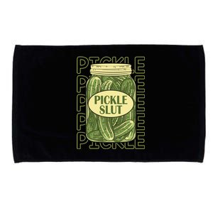 Pickle Slut Funny Pickle Slut Who Loves Pickles Apaprel Microfiber Hand Towel