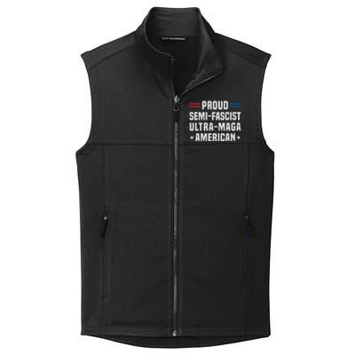 Proud Semi Fascist Ultra Maga American Funny Patriotic Collective Smooth Fleece Vest