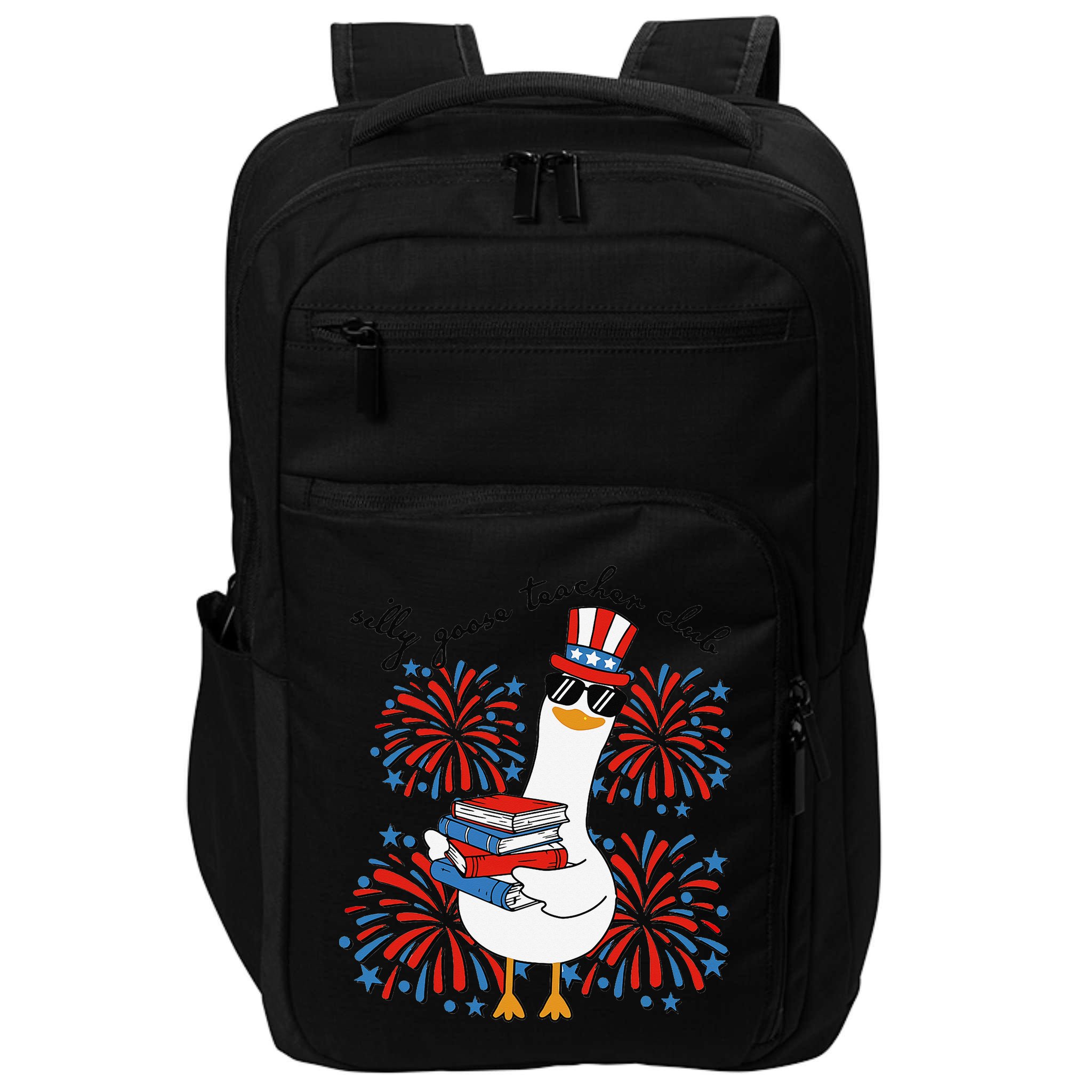 Patriotic Silly Goose Teacher Club 4th Of July Teacher Life Impact Tech Backpack