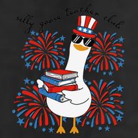 Patriotic Silly Goose Teacher Club 4th Of July Teacher Life Beanie