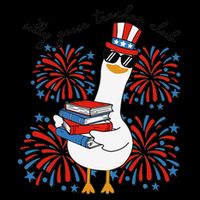Patriotic Silly Goose Teacher Club 4th Of July Teacher Life Tank Top
