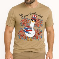 Patriotic Silly Goose Teacher Club 4th Of July Teacher Life Cooling Performance Crew T-Shirt