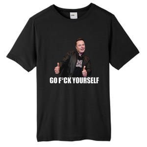 Papa Swolio Go Fuck Yourself Thumbs Up Funny Elon Musk Tall Fusion ChromaSoft Performance T-Shirt