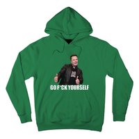 Papa Swolio Go Fuck Yourself Thumbs Up Funny Elon Musk Hoodie