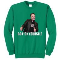 Papa Swolio Go Fuck Yourself Thumbs Up Funny Elon Musk Sweatshirt