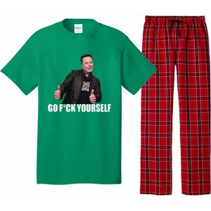 Papa Swolio Go Fuck Yourself Thumbs Up Funny Elon Musk Pajama Set