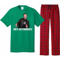 Papa Swolio Go Fuck Yourself Thumbs Up Funny Elon Musk Pajama Set