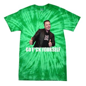 Papa Swolio Go Fuck Yourself Thumbs Up Funny Elon Musk Tie-Dye T-Shirt