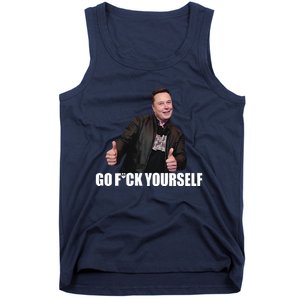 Papa Swolio Go Fuck Yourself Thumbs Up Funny Elon Musk Tank Top