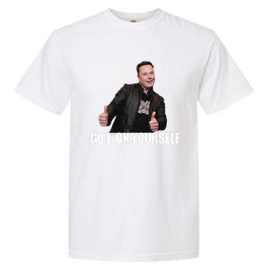 Papa Swolio Go Fuck Yourself Thumbs Up Funny Elon Musk Garment-Dyed Heavyweight T-Shirt