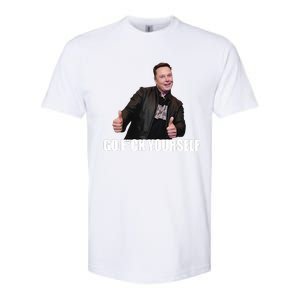 Papa Swolio Go Fuck Yourself Thumbs Up Funny Elon Musk Softstyle CVC T-Shirt