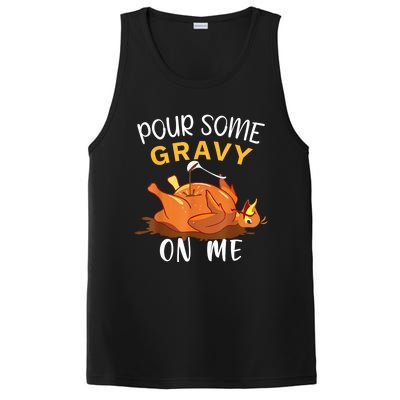 Pour Some Gravy On Me Happy Turkey Day Thanksgiving PosiCharge Competitor Tank