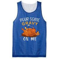 Pour Some Gravy on Me Happy Turkey Day Thanksgiving  Mesh Reversible Basketball Jersey Tank