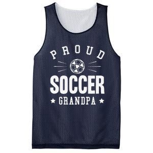 Proud Soccer Grandpa Gift Mesh Reversible Basketball Jersey Tank