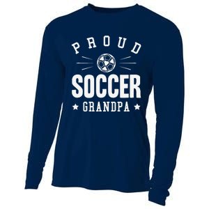 Proud Soccer Grandpa Gift Cooling Performance Long Sleeve Crew