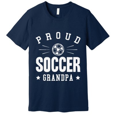 Proud Soccer Grandpa Gift Premium T-Shirt