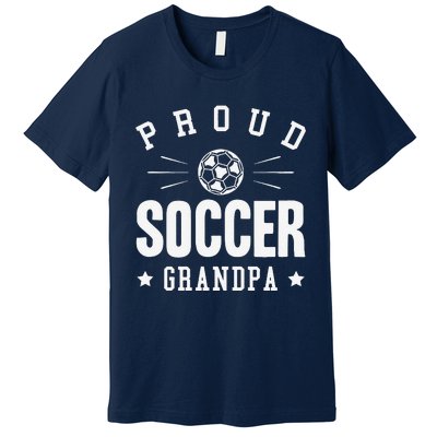 Proud Soccer Grandpa Gift Premium T-Shirt