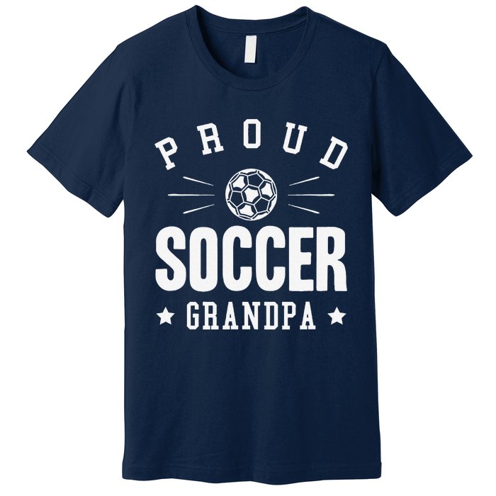 Proud Soccer Grandpa Gift Premium T-Shirt