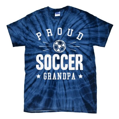 Proud Soccer Grandpa Gift Tie-Dye T-Shirt