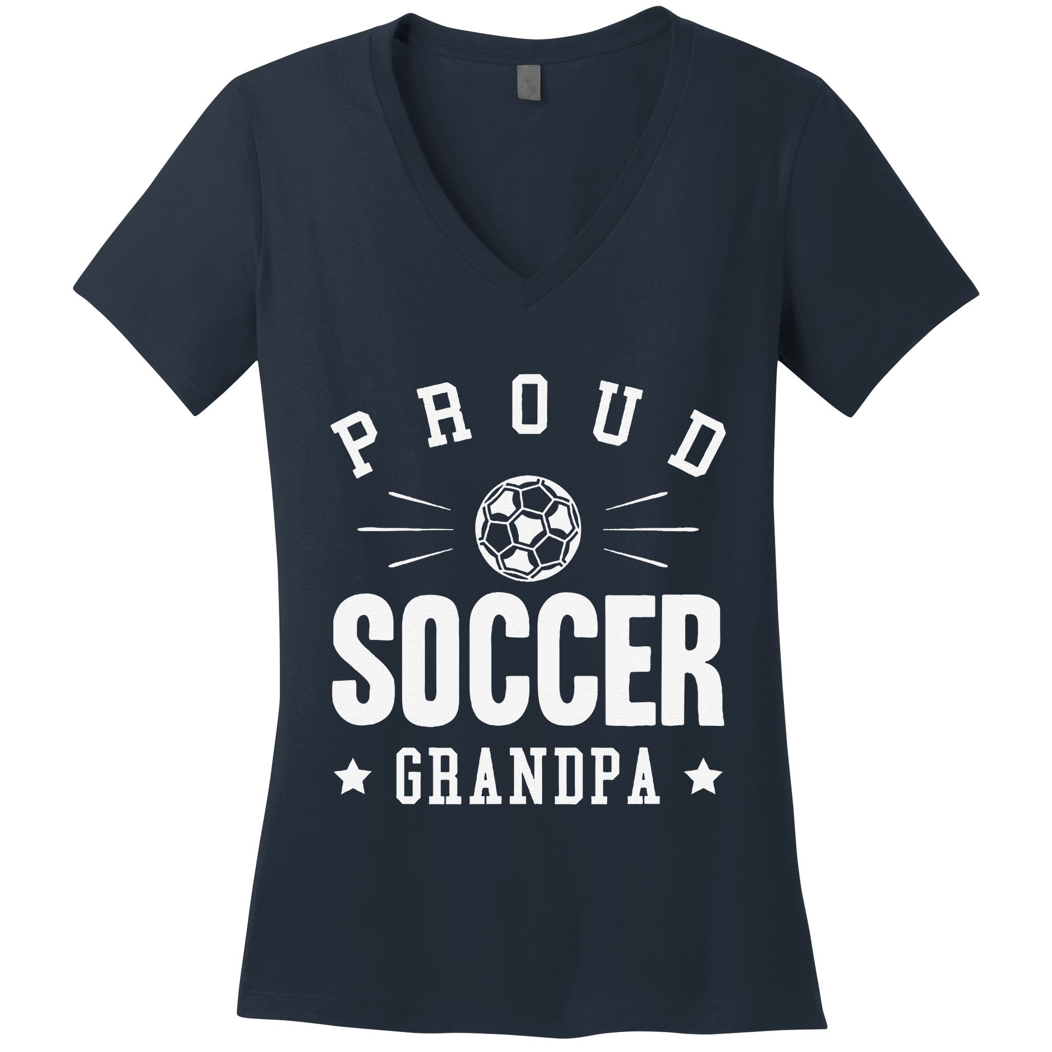 Proud Soccer Grandpa Gift Women's V-Neck T-Shirt