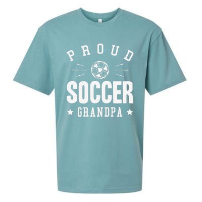 Proud Soccer Grandpa Gift Sueded Cloud Jersey T-Shirt