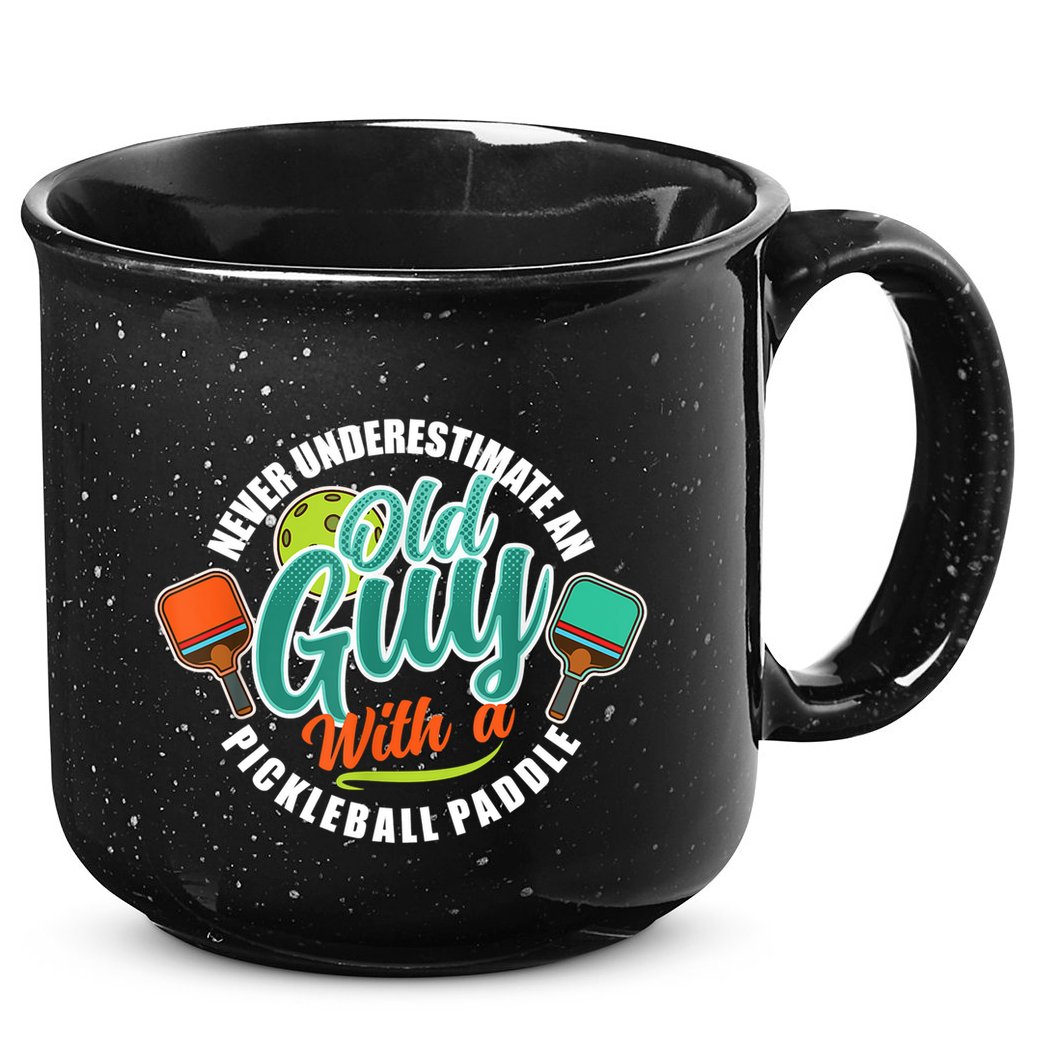 Pickleball Saying Grandma Old Guys 15oz Campfire Ceramic Mug