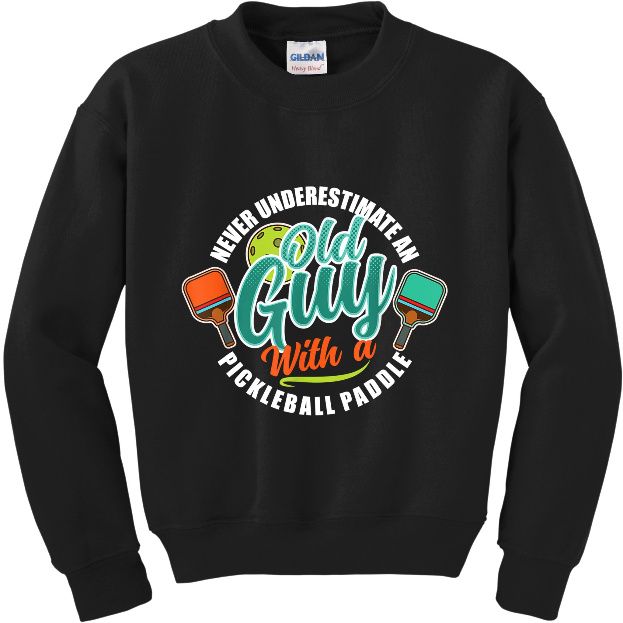 Pickleball Saying Grandma Old Guys Kids Sweatshirt