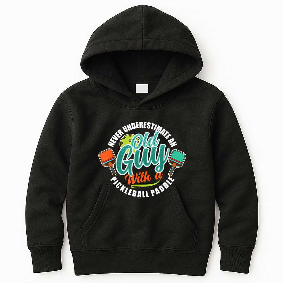 Pickleball Saying Grandma Old Guys Kids Hoodie