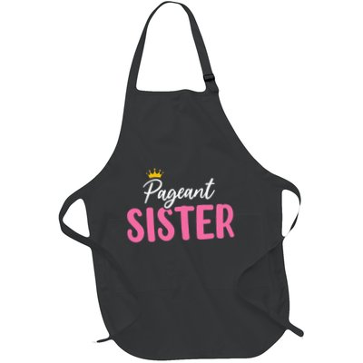 Pageant Sister Glitz Glam Beauty Contest Funny Pageant Sash Full-Length Apron With Pockets