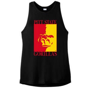 Pittsburg State Gorillas Pitt State Logo Ladies PosiCharge Tri-Blend Wicking Tank