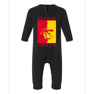 Pittsburg State Gorillas Pitt State Logo Infant Fleece One Piece