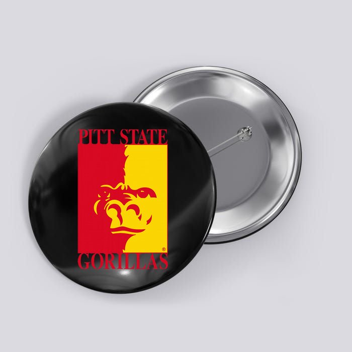 Pittsburg State Gorillas Pitt State Logo Button